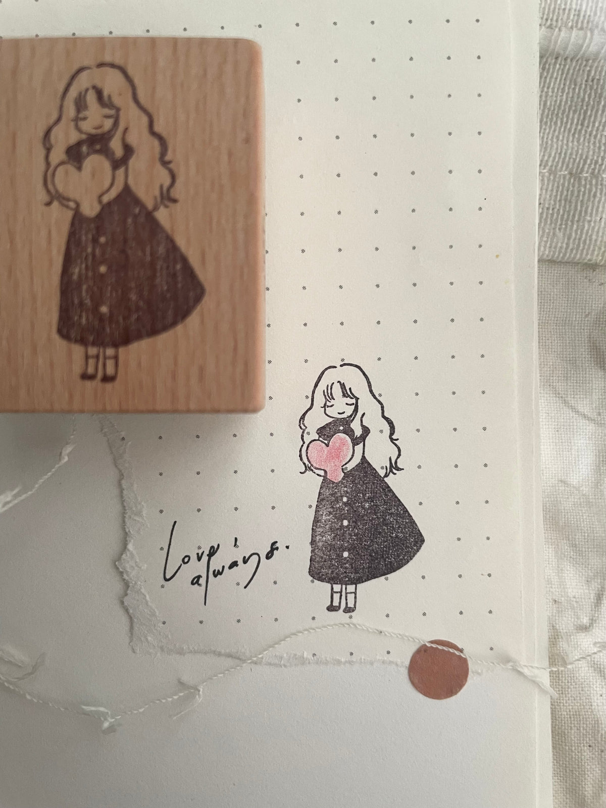 Msbulat Rubber Stamp - Love, Always