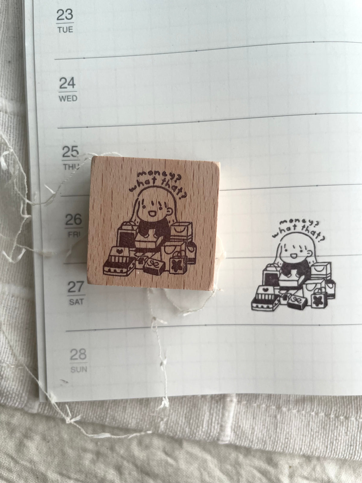 Msbulat Rubber Stamp - Money? What That?