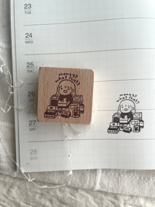 Msbulat Rubber Stamp - Money? What That?