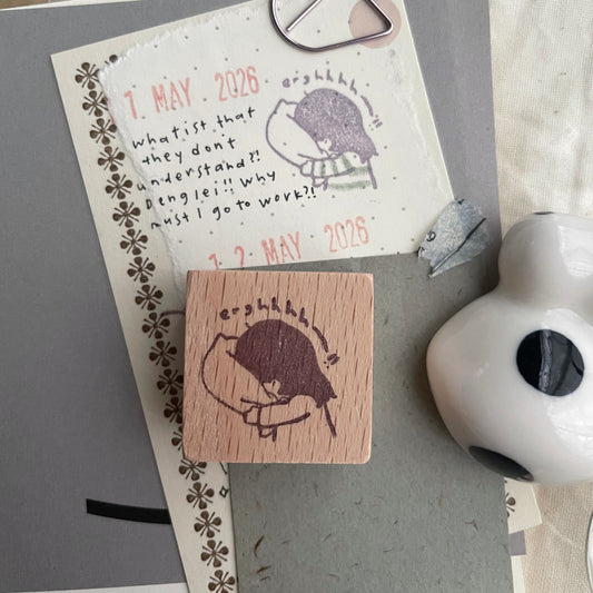 Msbulat Rubber Stamp - Pillow Rant
