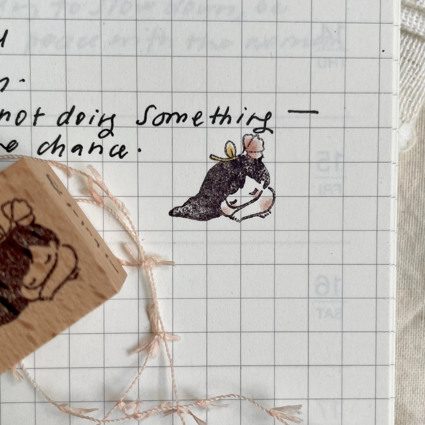 Msbulat Rubber Stamp - Snooze