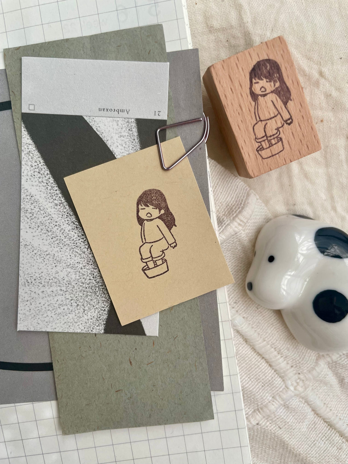 Msbulat Rubber Stamp - Soaking Away