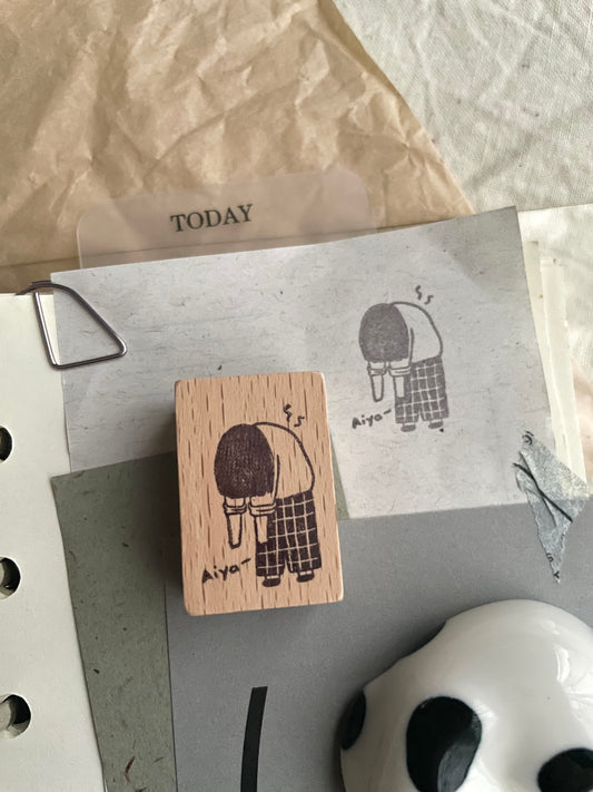 Msbulat Rubber Stamp - Spine Says No