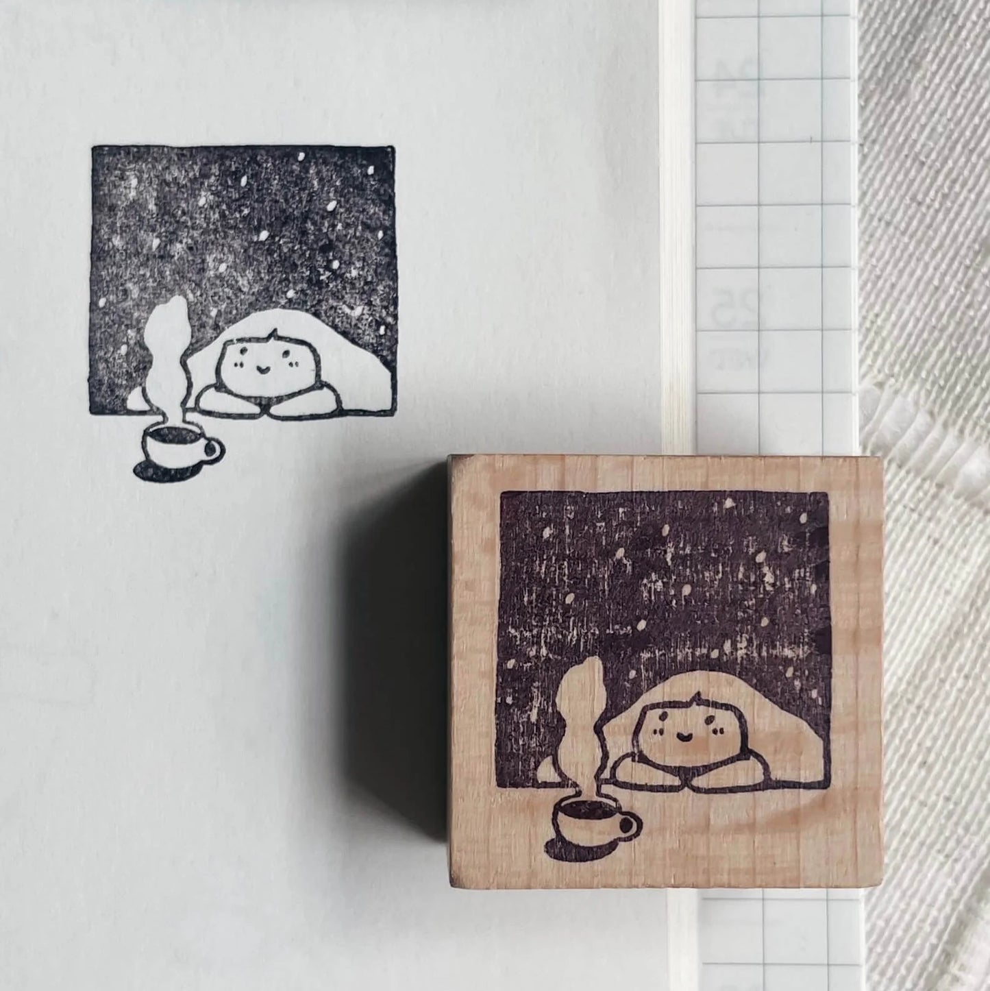 Msbulat Rubber Stamp - Warm Cuppa