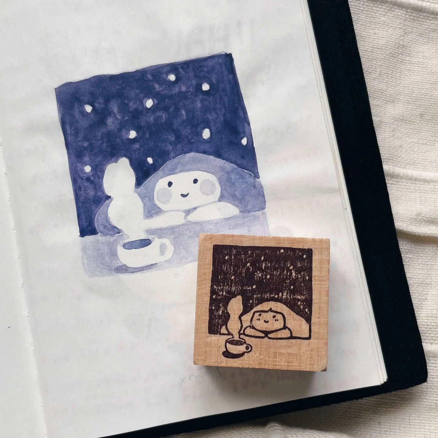 Msbulat Rubber Stamp - Warm Cuppa