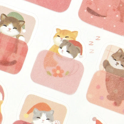 NB Co Japan Mattari Animals Sticker Sheet - Kitten