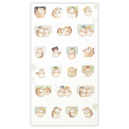 NB Co Japan Mattari Animals Sticker Sheet - Mamomonga (Flying Squirrel)