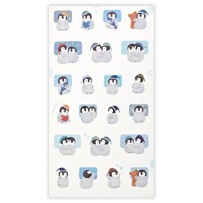 NB Co Japan Mattari Animals Sticker Sheet - Penguin