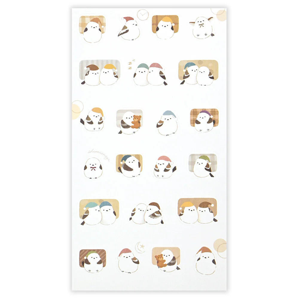 NB Co Japan Mattari Animals Sticker Sheet - Shima-enaga