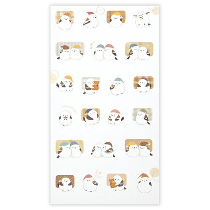 NB Co Japan Mattari Animals Sticker Sheet - Shima-enaga
