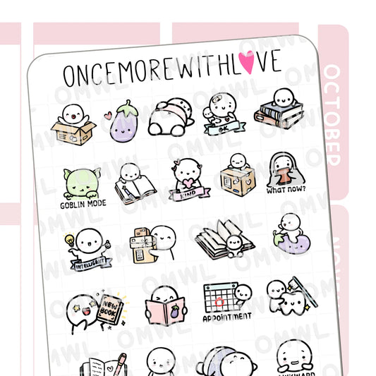 Once More With Love Sticker Sheet - Eight Year Anniversary Favourites