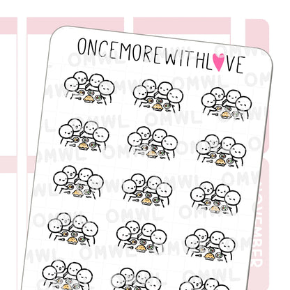 Once More With Love Sticker Sheet - Family Feast