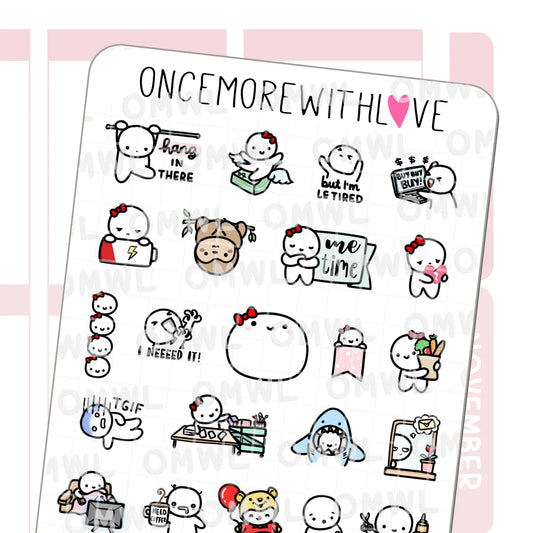 Once More With Love Sticker Sheet - Four Year Anniversary Favourites