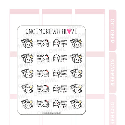 Once More With Love Sticker Sheet - Good Day