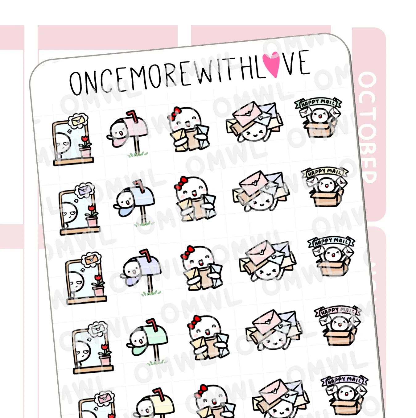 Once More With Love Sticker Sheet - Happy Mail 2.0