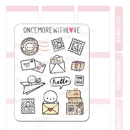 Once More With Love Sticker Sheet - Happy Mail Large Deco