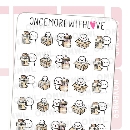 Once More With Love Sticker Sheet - Happy Packages