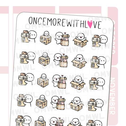 Once More With Love Sticker Sheet - Happy Packages