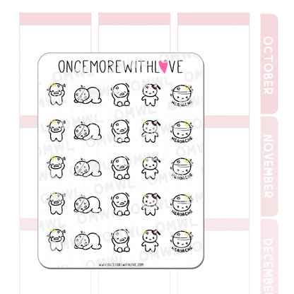 Once More With Love Sticker Sheet - Headache 2.0 Munchkins