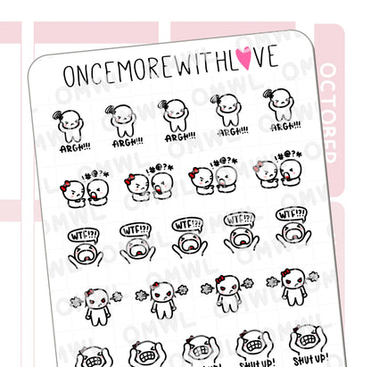 Once More With Love Sticker Sheet - I'm So Mad!