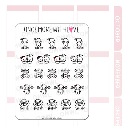 Once More With Love Sticker Sheet - I'm So Mad!