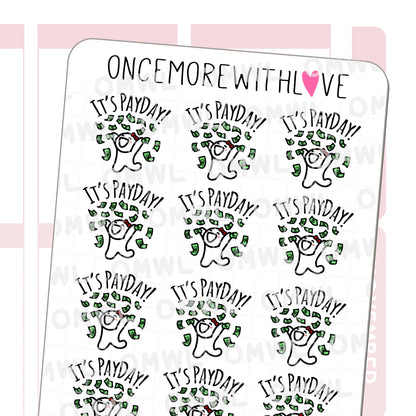 Once More With Love Sticker Sheet - It's Payday