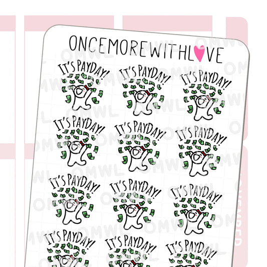 Once More With Love Sticker Sheet - It's Payday