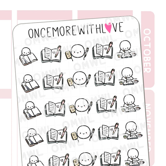 Once More With Love Sticker Sheet - Journal 2.0 Munchkin