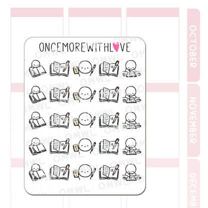 Once More With Love Sticker Sheet - Journal 2.0 Munchkin