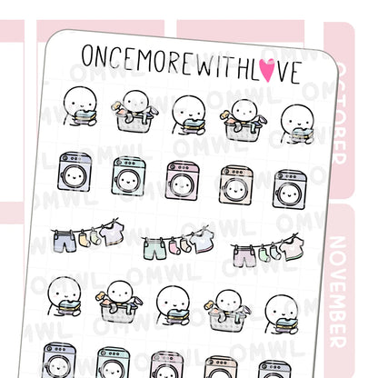 Once More With Love Sticker Sheet - Laundry 2.0 Munchkin