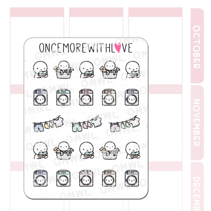 Once More With Love Sticker Sheet - Laundry 2.0 Munchkin