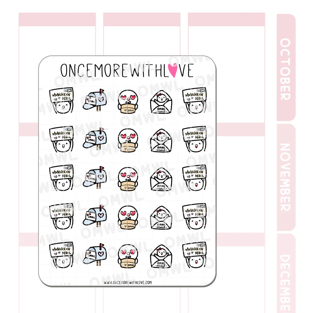 Once More With Love Sticker Sheet - Munchkin Mail
