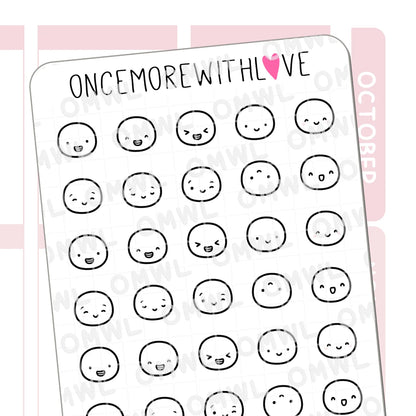 Once More With Love Sticker Sheet - Munchkin Emojis Pt. 1