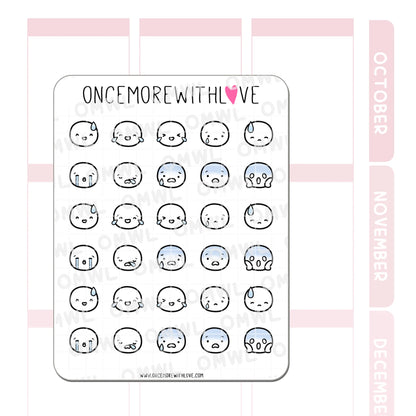 Once More With Love Sticker Sheet - Munchkin Emojis Pt. 2