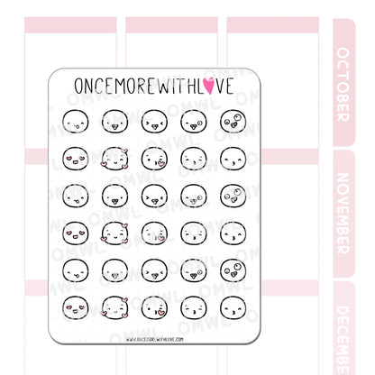 Once More With Love Sticker Sheet - Munchkin Emojis Pt. 3