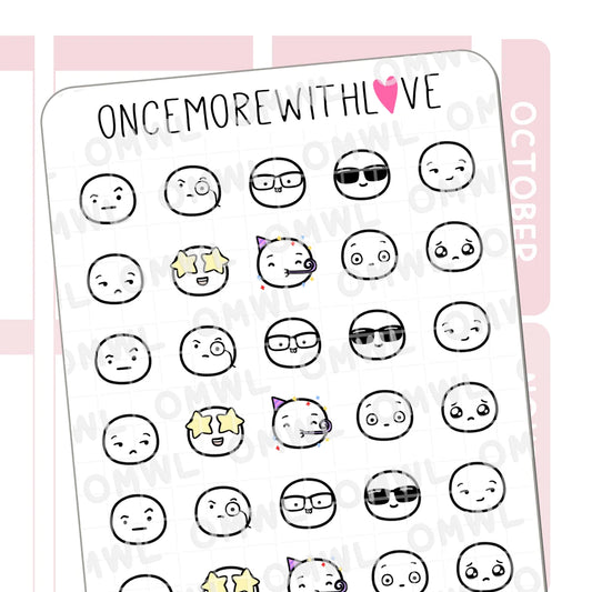 Once More With Love Sticker Sheet - Munchkin Emojis Pt. 4