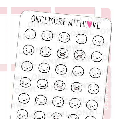 Once More With Love Sticker Sheet - Munchkin Emojis Pt. 5