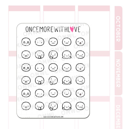 Once More With Love Sticker Sheet - Munchkin Emojis Pt. 7
