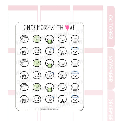 Once More With Love Sticker Sheet - Munchkin Emojis Pt. 8