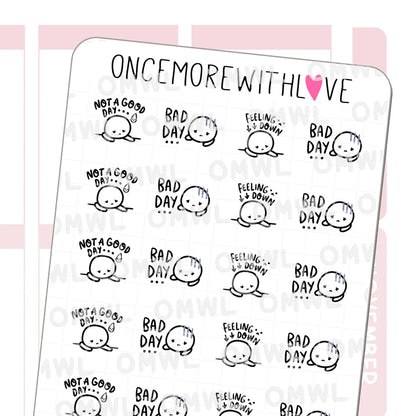 Once More With Love Sticker Sheet - Not a Good Day