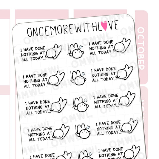Once More With Love Sticker Sheet - Nothing At All