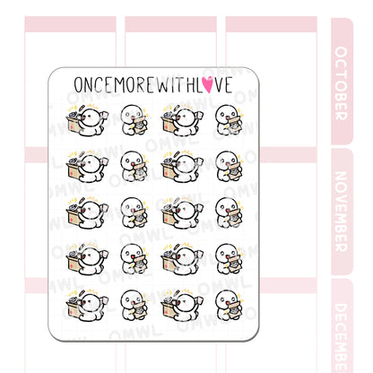 Once More With Love Sticker Sheet - Opening Happy Mail