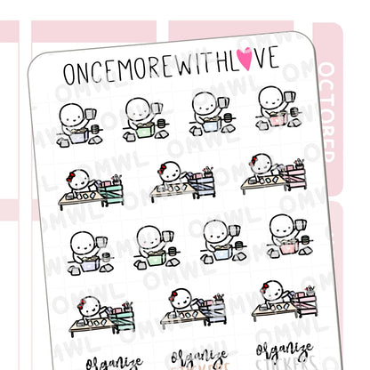 Once More With Love Sticker Sheet - Organize Stickers