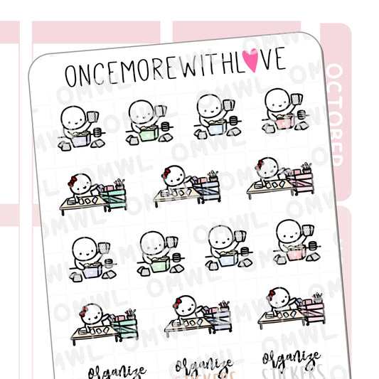 Once More With Love Sticker Sheet - Organize Stickers