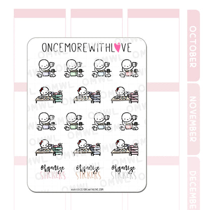 Once More With Love Sticker Sheet - Organize Stickers