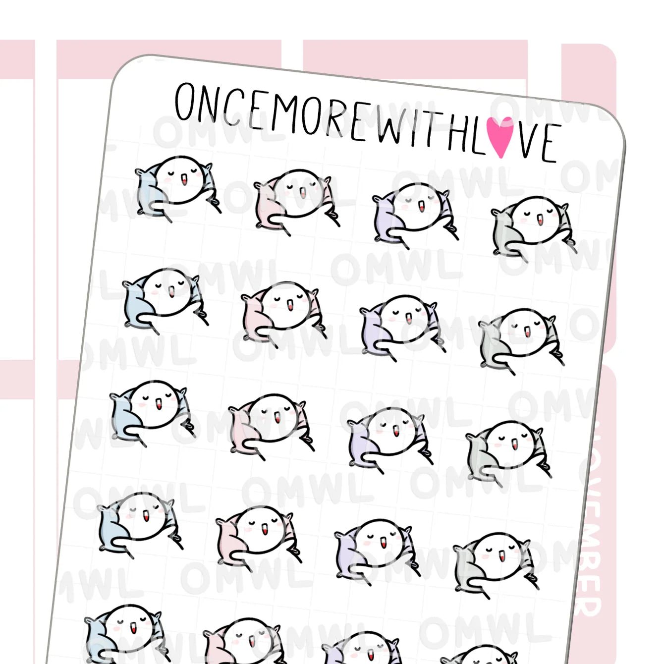Once More With Love Sticker Sheet - Pillow Time