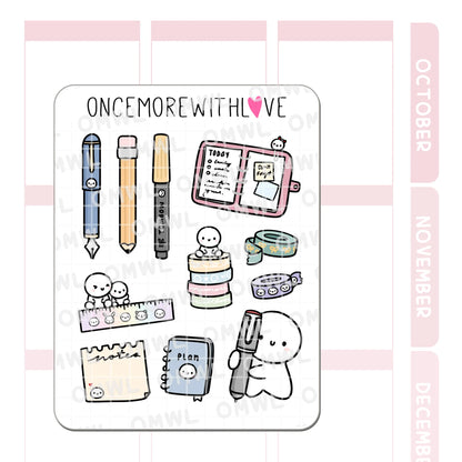 Once More With Love Sticker Sheet - Planning Large Deco