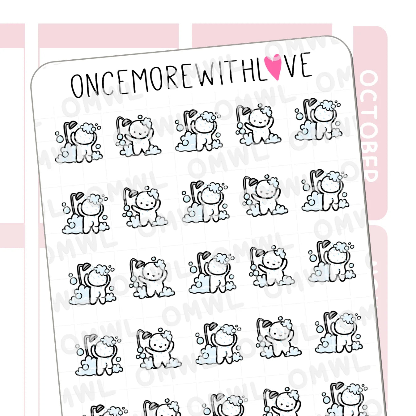 Once More With Love Sticker Sheet - Shower Time 2.0