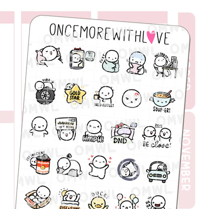 Once More With Love Sticker Sheet - Six Year Anniversary Favourites