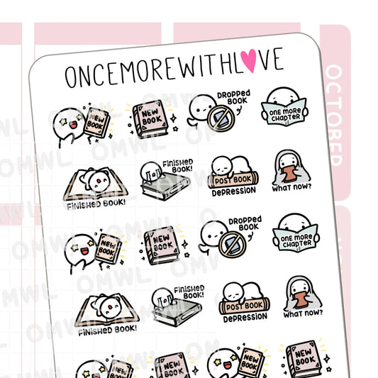 Once More With Love Sticker Sheet - Stages of Reading